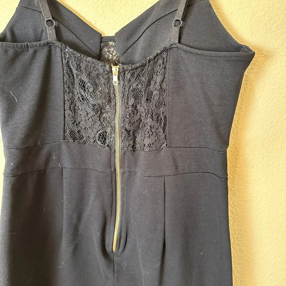 NWT NORDSTROM Basil & Lola Stretch Lace Cut Out Body Con Mini Dress Size Large - Picture 7 of 11
